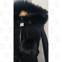 Ensemble en fausse fourrure pour femmes, logo personnalisé, sweat à capuche court zippé, pantalon évasé à taille élastique avec cordon de serrage, ensemble de survêtement 2 pièces pour femmes