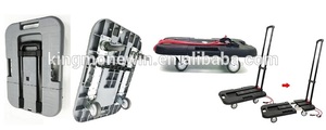 Chariot plat réglable de pli de camion de main en plastique de plate-forme pour le chariot télescopique mobile de main - Product Image 4