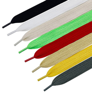 Cordones Planos de 2 cm de Ancho al por Mayor, Estilo <span class=keywords><strong>Retro</strong></span> Vintage, Cordones Gruesos para Zapatillas y Zapatos de Lona, Paquete de 1 Par - Product Image 4
