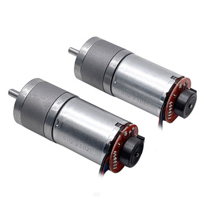 ผู้ผลิตจำหน่ายมอเตอร์เกียร์12V พร้อมเครื่องเข้ารหัสมอเตอร์เกียร์แบบสองช่องสัญญาณ12PPR 24V ขนาดเล็ก - Product Image 1