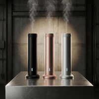 Nouveau Diffuseur d'Arômes Électrique de Luxe Personnalisé 2025 – Diffuseur d'Huiles Essentielles Bi-fluides Commercial et Domestique Sans Eau avec WiFi, Garantie 1 An, 130ML