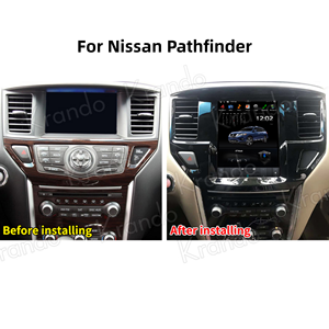 Navigation automobile de style Tesla de 10,4 pouces pour Nissan <span class=keywords><strong>Pathfinder</strong></span> 2011-<span class=keywords><strong>2020</strong></span>, lecteur DVD multimédia Android, radio, CarPlay sans fil, 4G DSP - Product Image 2