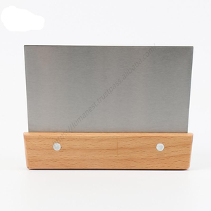 Grattoir à pain et à pâte DDA123 en acier inoxydable avec manche en bois pour la pâtisserie – Vente en gros - Product Image 5