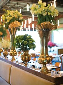 Vase à fleurs en métal de taille Standard 1 pièce, Pot de fleurs décoratif pour la maison et mariage pour fêtes de fiançailles - Product Image 5