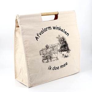 Bolsa <span class=keywords><strong>de</strong></span> Compras <span class=keywords><strong>de</strong></span> Lona <span class=keywords><strong>de</strong></span> Algodón Ecológica <span class=keywords><strong>de</strong></span> Alta Calidad <span class=keywords><strong>con</strong></span> Asa <span class=keywords><strong>de</strong></span> <span class=keywords><strong>Madera</strong></span>, Bolsa <span class=keywords><strong>de</strong></span> Compras <span class=keywords><strong>con</strong></span> Logotipo Impreso Personalizado para Promocionales - Product Image 1
