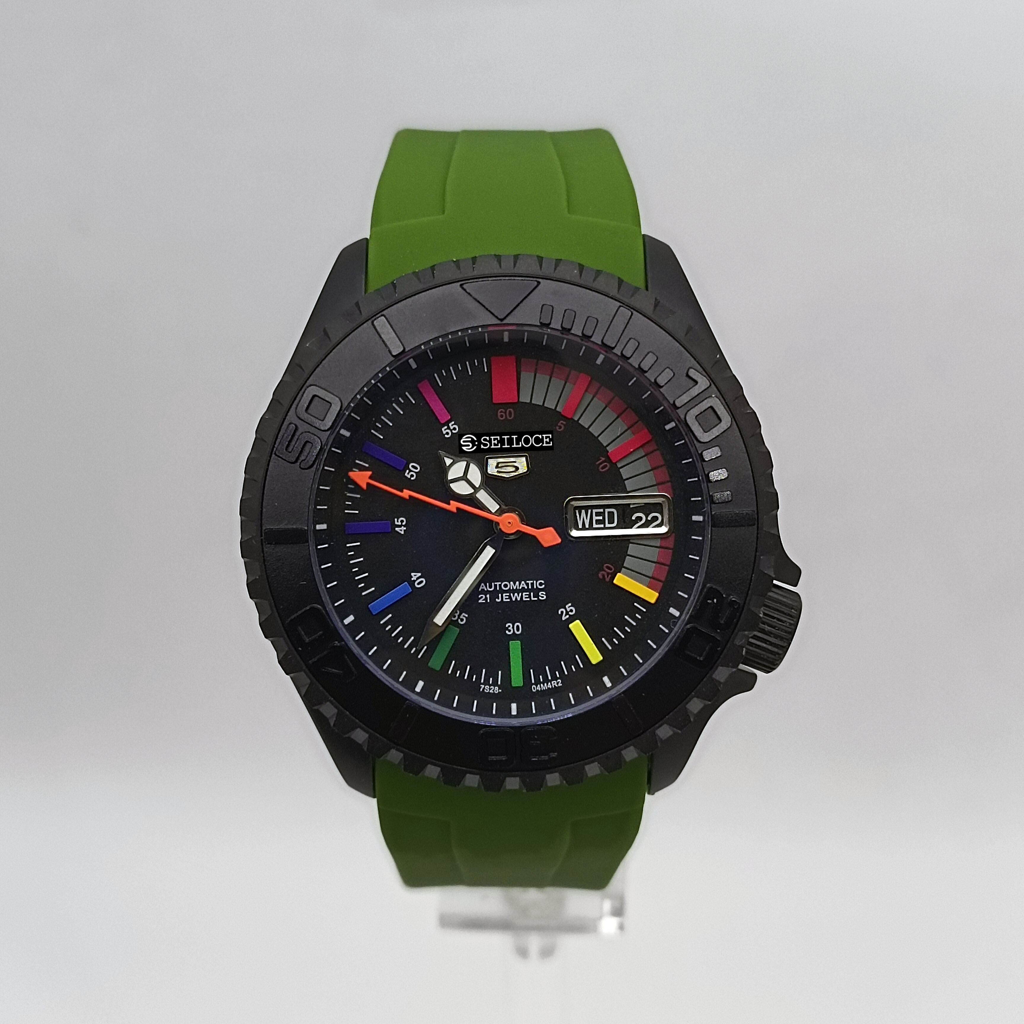 Bracelet noir + vert