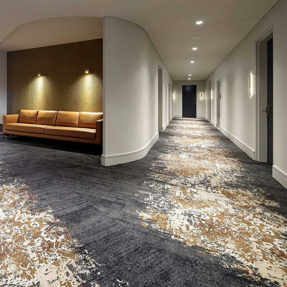 사용자 정의 Axminster 카펫 울 호텔 복도 카펫 바닥 깔개 카펫 현대적인 디자인