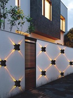 Lampe murale LED moderne et simple, indice de protection IP65, utilisation en extérieur, étanche, alimentation AC, projecteurs pour couloir, escalier, murs de chambre, hôtels, 6000K