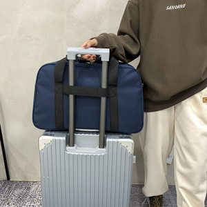 Sac de voyage grande capacité style coréen, imprimé lettres, avec séparation sec/humide, sac de sport et de rangement, bagage à main portable – Nouvelle collection en promotion - Product Image 5