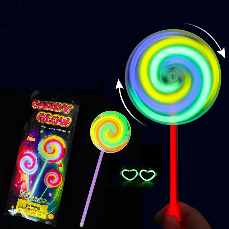 Amazon Hot Glow Sticks Feestartikelen Lolly Stok, 2022 Groeien In Dark Party Gunsten Verlichting Multicolor Lollipop Stok