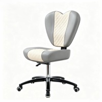 Chaise de technicien à roulettes réglables Canboth pour salon de manucure