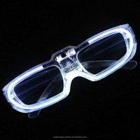 2025 LED lumière froide carré Protection des yeux lunettes lumineuses nouvel an fête jouets lumineux noël carnaval atmosphère accessoires