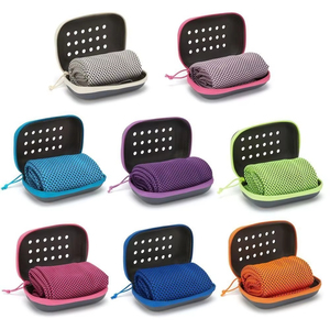 Toalla de Hielo de Verano, Toalla Deportiva de Enfriamiento Instantáneo, Portátil, para Viajes, Fitness, Running, Natación, con Caja de EVA (1 Pieza) - Product Image 1