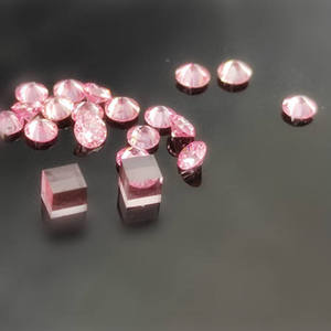 เพชรดิบสีชมพูสดใสแฟนซี HPHT ทรงกลมเจียระไนแบบบริลเลียนท์ ได้รับการรับรองจาก IGI สำหรับทำเครื่องประดับชั้นดี - Product Image 2