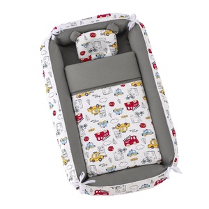 Lettino per neonati quadrato personalizzabile a doppia faccia, regolabile, portatile, anti-pressione, con sponda alta, per allattamento, per uso transfrontaliero - Product Image 5