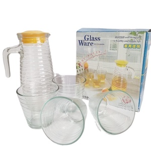 <span class=keywords><strong>Carafe</strong></span> à eau quotidienne <span class=keywords><strong>en</strong></span> gros, distributeur de boissons, verrerie, pichet <span class=keywords><strong>en</strong></span> <span class=keywords><strong>verre</strong></span> <span class=keywords><strong>avec</strong></span> <span class=keywords><strong>couvercle</strong></span> et poignée - Product Image 1
