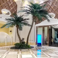 Tronc en fibre de verre paysage faux palmier intérieur extérieur grand arbre de noix de coco de Simulation pour la décoration de jardin fabricant d'arbre