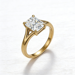 CUSTOM <b>SILVER</b> 10K/14K/18 SOLID GOLD CLASSIC LAB GROWN CVD IGI VVS-VS QUALITY BRILLIANT CUT ENGAGEMENT PARTY FASHION CLUSTER <b>RING</b> - Product Image 1