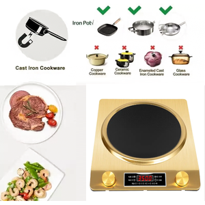 Lõm duy nhất Burner Bếp cảm ứng thép không gỉ cảm ứng nồi điều khiển nhiệt độ Anh cắm nồi cho hộ gia đình sử dụng - Product Image 6