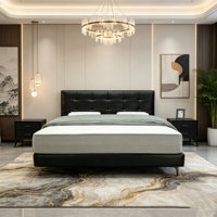 Leyi Neues Design Modernes Weiches Verstellbares Kingsize-Bett Massivholzbeine Metallrahmen Kiefernholz Umweltfreundlich Langlebig Echtes Leder