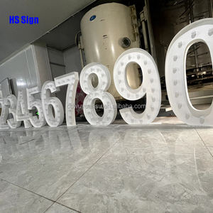 Hongsen Brauch für Hochzeit führte große heiraten mich Zeichen 3ft 4ft 5ft leuchten Festzelt Nummer Festzelt Buchstaben - Product Image 3