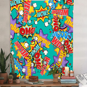 <span class=keywords><strong>Tapisserie</strong></span> murale 3D <span class=keywords><strong>graffiti</strong></span>, tissu psychédélique tendance à suspendre, revêtement mural de fond, couverture de dortoir hippie, serviette de plage - Product Image 2