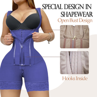 Fajas Colombianas : Gaine amincissante post-partum 2-en-1 taille haute pour femme, contrôle du ventre et rehausseur de fesses