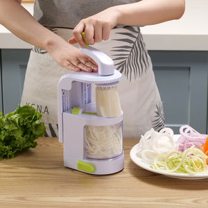 Rau xoắn ốc <span class=keywords><strong>Slicer</strong></span> 4 lưỡi Rau spiralizer cầm tay xoắn ốc cắt - Product Image 2