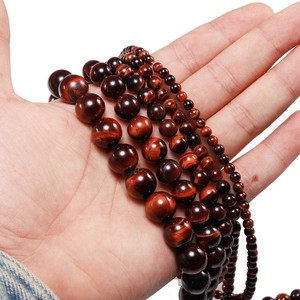 Natural <b>Red</b> Tiger Eye Loose <b>Beads</b> Round For Jewelry Making Wholesale 6mm 8mm 10mm 12mm 14mm 16mm 18mm 20mm - Product Image 2