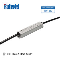 Alimentation LED AC-DC Classe 2 12V 36W PF>0.95 Étanche IP65/IP67 Certifiée cUL/CE pour Bande LED, Armoire, Signalétique, Aménagement Paysager Extérieur