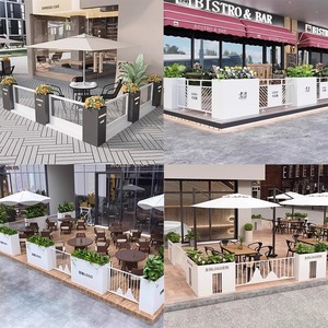 Muebles de jardín al aire libre, maceta Rectangular de Metal grande, macetas de acero para parque público, macetas de calle urbana exterior - Product Image 6