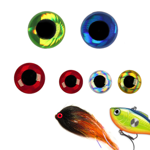 Vente en gros d'appâts 3D pour la fabrication de mouches de poisson 2mm à 10mm en argent rouge doré - Product Image 3