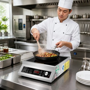 Commercial Countertop Induction Cooker 5kW 3.5kW with 300mm Glass Top for Restaurants Food Stalls and Catering Dealers - Product Image 5