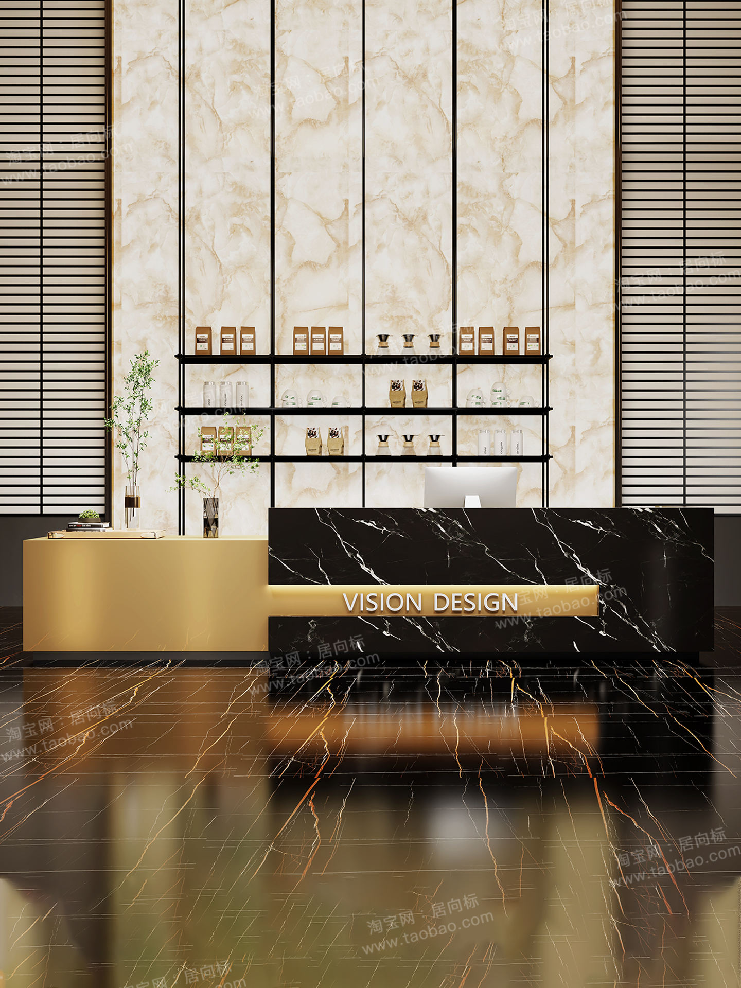 Champagne Gold + Jazz Black