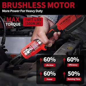 Avvitatore a Impulsi Elettrico Senza Fili 21V con Batteria agli Ioni di Litio, Chiave a Cricchetto Ricaricabile 3/8'' per Uso Industriale e Fai-da-Te - Product Image 5