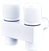 Robinet d'angle de pulvérisateur de bidet de salle de bains de robinet de double commande d'arrêt d'eau automatique en laiton moderne pour la salle de bains