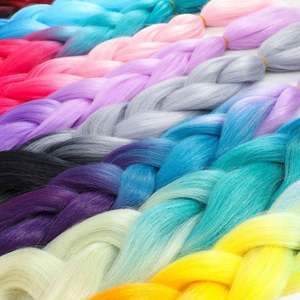 Ventes chaudes, tresses africaines en fibre synthétique jumbo de 24 pouces, 100g, extensions de cheveux pour tresses, vente en gros, synthétique yaki non - Product Image 3