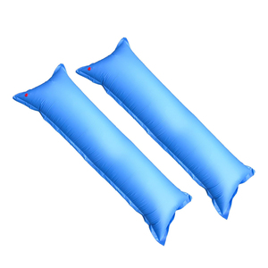 Coussin gonflable bleu pour piscine hors sol, 4 pieds x 15 pieds, coussin d'hiver en PVC, lot de 2 - Product Image 1
