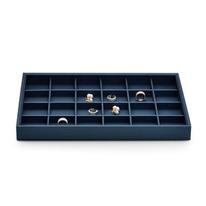 Jinsky ถาดเครื่องประดับ PU สีฟ้าที่กำหนดเอง - Product Image 5
