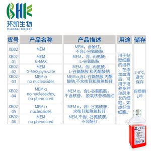 Medio de Cultivo Celular Huankai MEM 500ml con L-Glutamina para Células Adherentes - Product Image 1