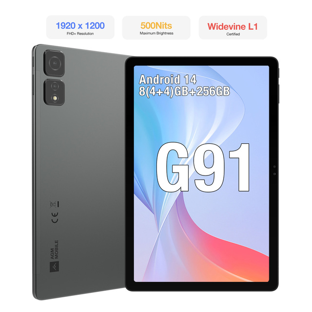 [Official Price] AGM PAD T2 Android 14 500 Nits Brightness 11"FHD+ MTK G85 8000mAh Tablet with Sim Card Original Tablets Pc