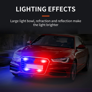 Télécommande 4 en 1 pour feux d'urgence de voiture DRL Warning 6D Lens LED RedBlue Flashers Truck Accessories Strobe Light 24V - Product Image 4