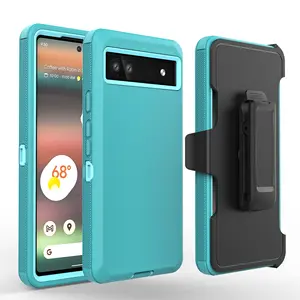 Funda protectora de grado militar para teléfono móvil, a prueba de golpes, con Clip, <span class=keywords><strong>Pixel</strong></span> para Google 6A, 360 - Product Image 1