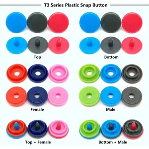 High Quality Eco-friendly 10mm PP POM Plastic Snap Button For PVC Bags