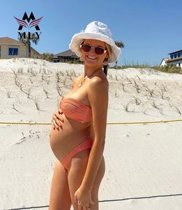 ビーチウェアセクシー水着2ピースカスタム美しいバンドービキニ水着セット花付き - Product Image 4