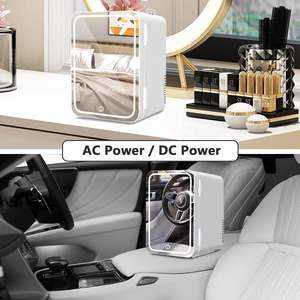 Maison voiture <span class=keywords><strong>Mini</strong></span> réfrigérateur refroidisseur et réchauffeur 8L réfrigérateur de voiture pour réfrigérer le maquillage, les soins de la peau et les aliments - Product Image 2