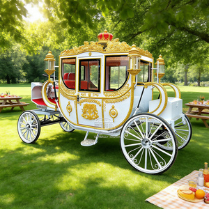 Vagoneta de lujo eléctrica, perfecta para festivales, bodas, carruaje de caballos en venta - Product Image 2