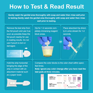 Uso doméstico Infecciones del tracto urinario Material plástico Venta caliente <span class=keywords><strong>Tiras</strong></span> de infección del tracto urinario con certificado CE - Product Image 5