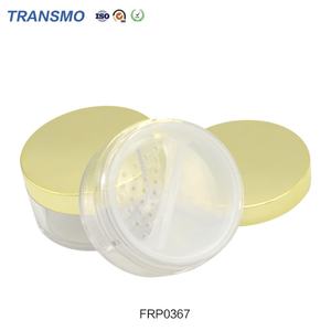 Estuche Redondo Mini para Polvo Iluminador Transparente, Estuche Redondo para Rubor, Envase Compacto Vacío para Polvo con 3 Compartimentos - Product Image 5