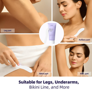 Crème dépilatoire pour le corps et le visage KUZEE douce, rapide, indolore, à longue durée, lisse, à base de plantes, pour les peaux sensibles - Product Image 2